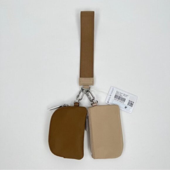 RARE! NWT Lululemon Dual Pouch Wristlet *Unisex - Allspice/Trench - Picture 2 of 11